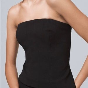 WHBM PONT BUSTIER NWT, Black, Size 4